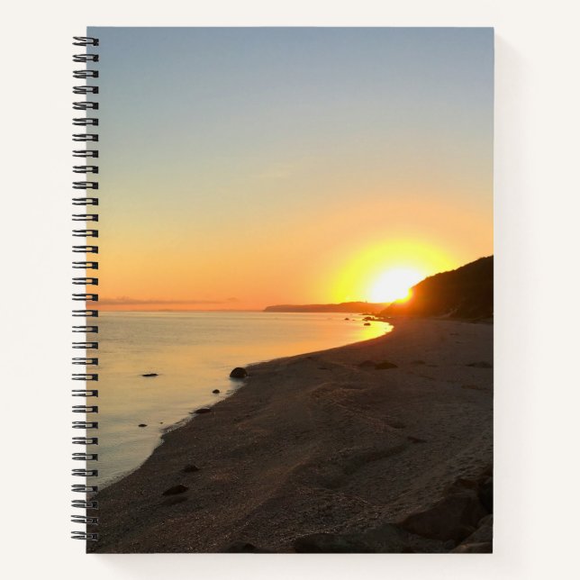 Sunrise Over Long Island Sound Notizbuch (Vorderseite)