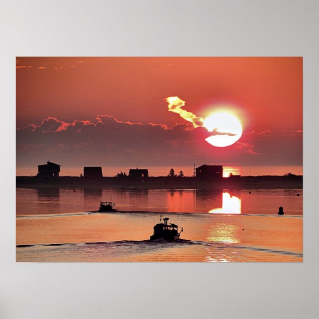 Sunrise over Plymouth MA Poster (Vorne)