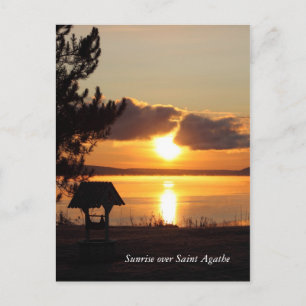 Sunrise over Saint Agaa Postcard Postkarte