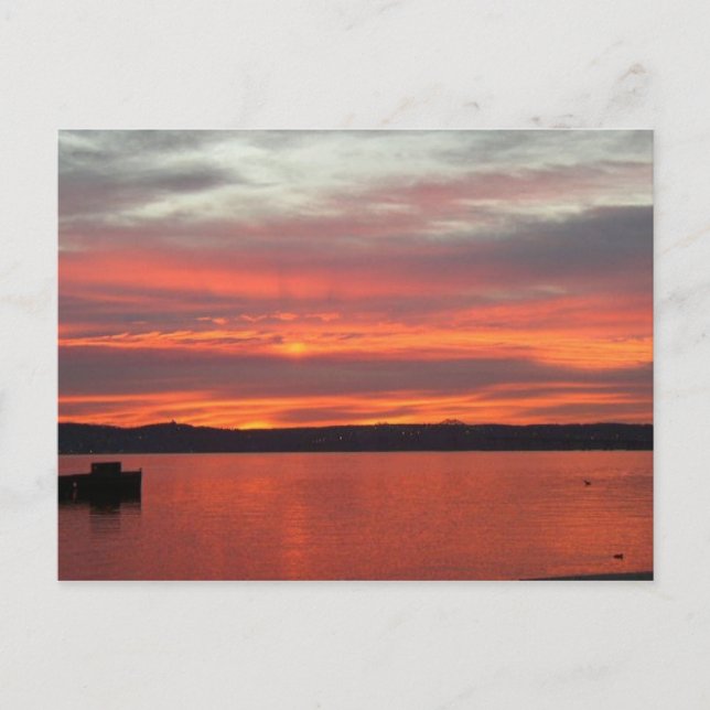 Sunrise over the Hudson . Postkarte (Vorderseite)