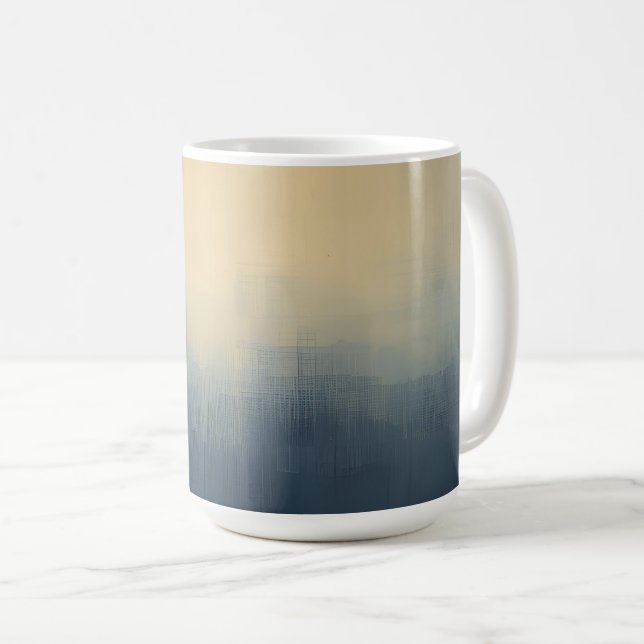Sunrise Over the Skyline – Abstract Gradient City  Kaffeetasse (VorderseiteRechts)