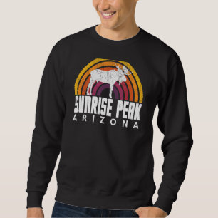 Sunrise Peak Cool Vintag Retro Moose Niedlich Sonn Sweatshirt