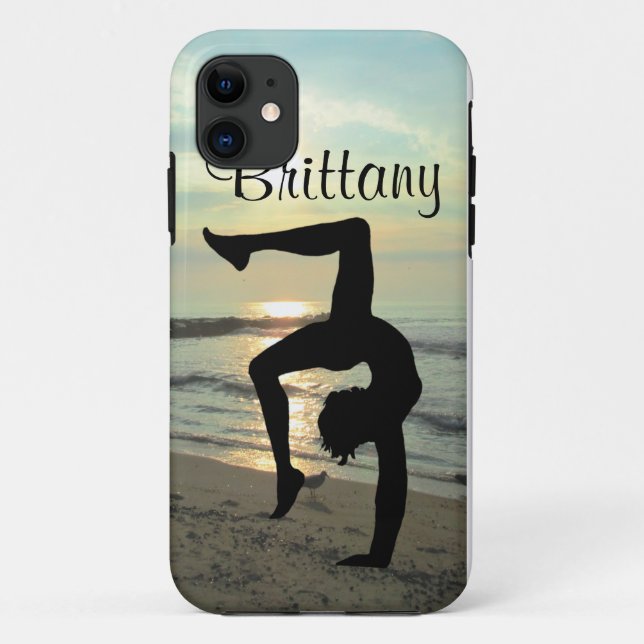 SUNRISE PERSONALISIERT GYMNASTICS IPHONE FALL Case-Mate iPhone HÜLLE (Rückseite)