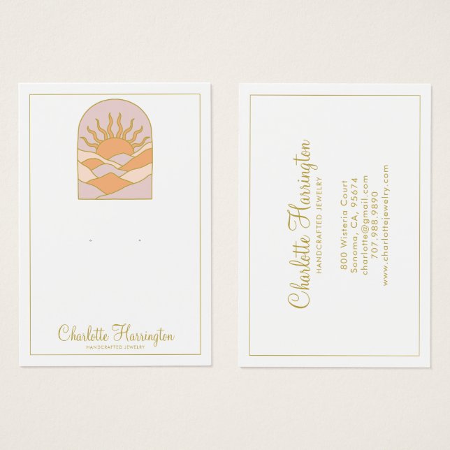 Sunrise Pink Gold Eden Schmuck (Vorne & Hinten)