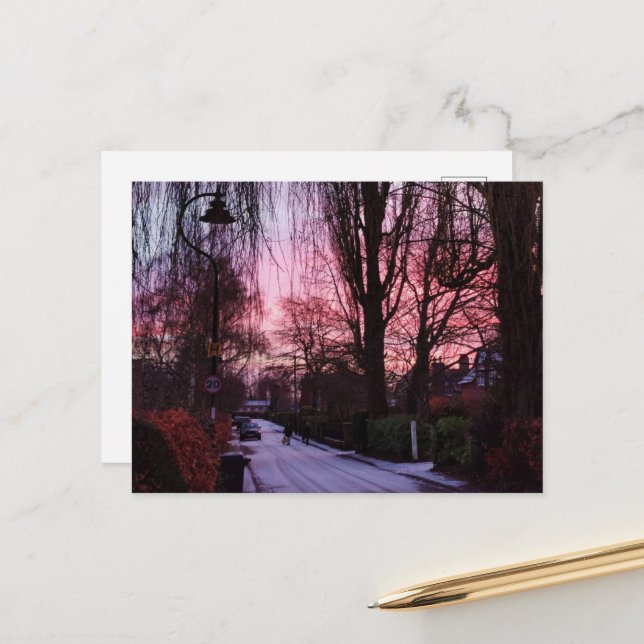 Sunrise Postkarte (Vorderseite/Rückseite Beispiel)