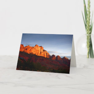 Sunrise, Red Rocks Utah Blank Grußkarte Karte
