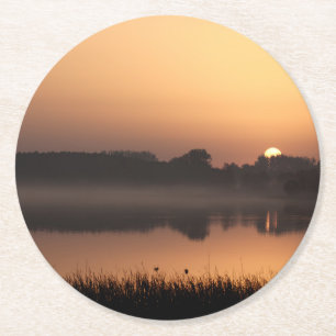 Sunrise Runder Pappuntersetzer
