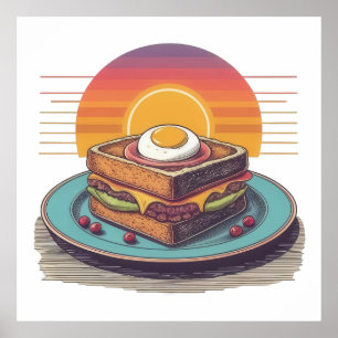 Sunrise Sandwich Delight Poster