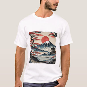 Sunrise Serenity: Die japanische Kunst verkörpern T-Shirt