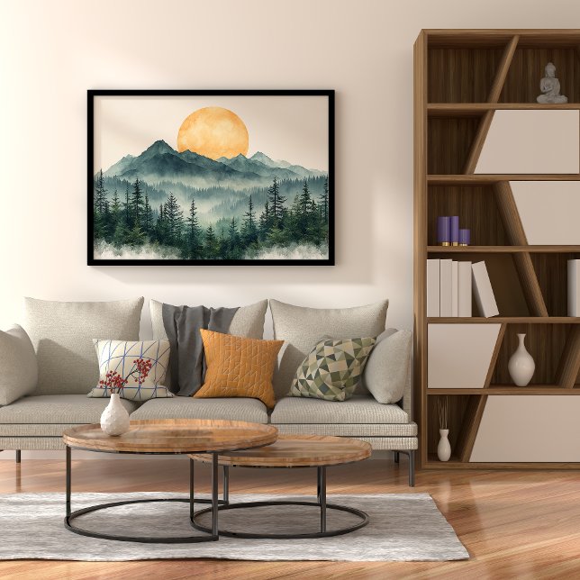 Sunrise Serenity Zen Minimalist Wall Art Poster (Von Creator hochgeladen)