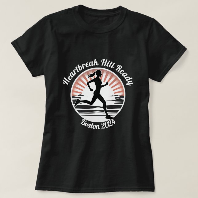 Sunrise Stride, Boston Marathon T-Shirt (Design vorne)