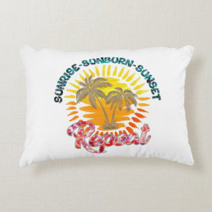 Sunrise-Sunburn-Sunset-Wiederholung   Golden Palm  Dekokissen