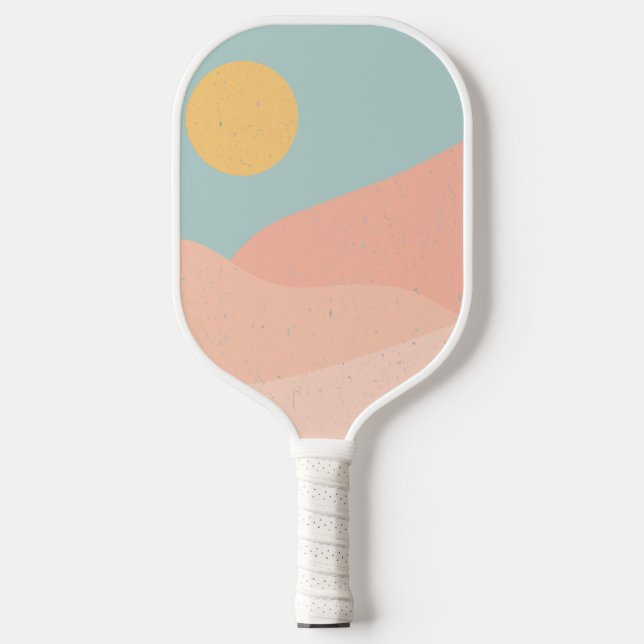 Sunrise Sunset Mountain Pickleball Schläger (Vorderseite)
