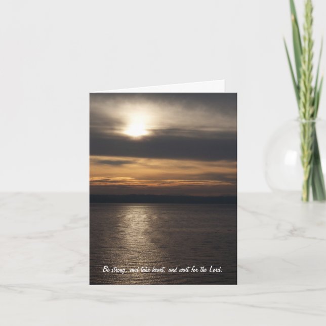 Sunrise Sympathy Card Karte (Vorderseite)