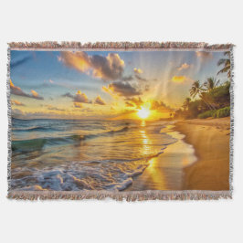 Sunrise Throw Blanket 2 Decke