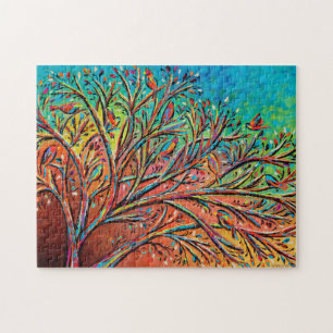 Sunrise Treetop Birds II Puzzle
