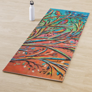 Sunrise Treetop Birds II Yogamatte
