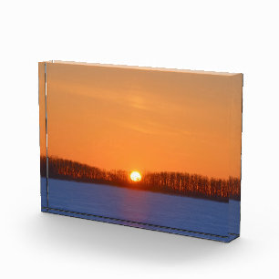Sunrise über Prairie Manitoba, Kanada Fotoblock