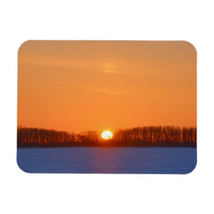 Sunrise über Prairie Manitoba, Kanada Magnet