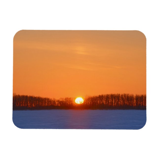 Sunrise über Prairie | Manitoba, Kanada Magnet (Horizontal)