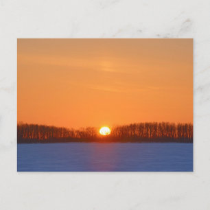 Sunrise über Prairie   Manitoba, Kanada Postkarte