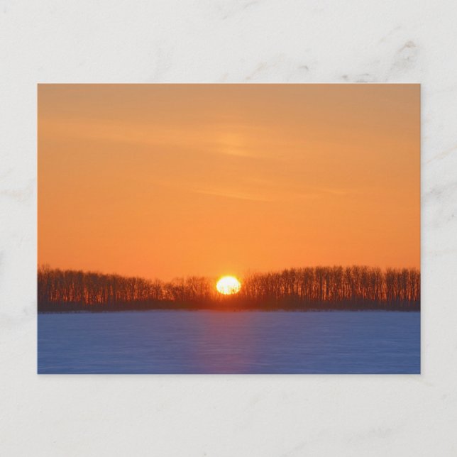 Sunrise über Prairie | Manitoba, Kanada Postkarte (Vorderseite)
