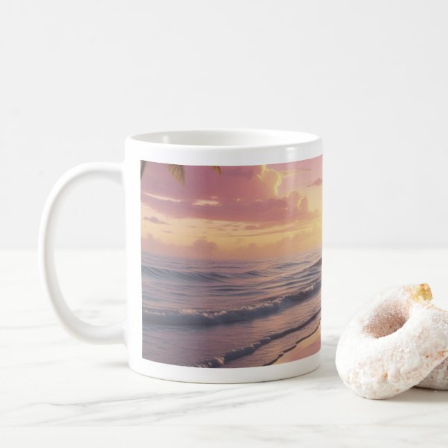 Sunrise Vibes 'Chill Out' Coffee Tasse (Mit Donut)