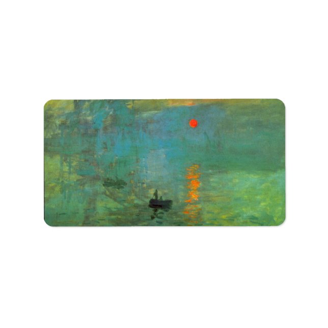 Sunrise von Claude Monet Adressaufkleber (Vorne)
