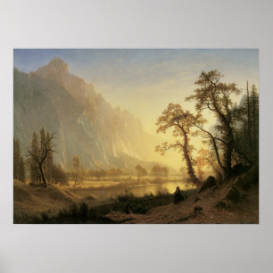 Sunrise, Yosemite Valley von Albert Bierstadt Poster