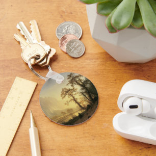 Sunrise, Yosemite Valley von Albert Bierstadt Schlüsselanhänger