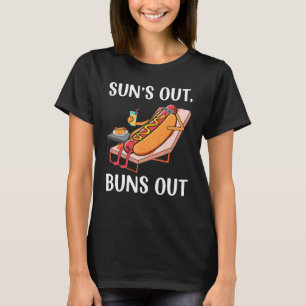 Suns aus Buns Out Hot Dog Feinschmecker Hotdog T-Shirt