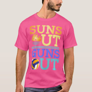 Suns aus Gewehren aus Beach Volleyball T-Shirt