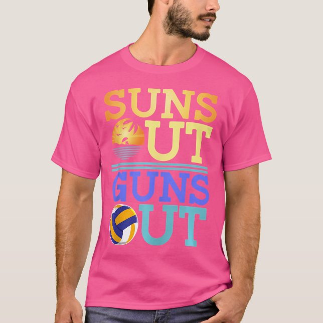 Suns aus Gewehren aus Beach Volleyball T-Shirt (Vorderseite)