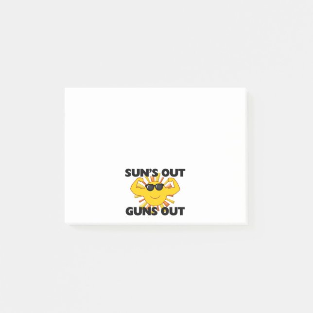 Suns heraus schießt heraus post-it klebezettel (Vorderseite)
