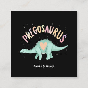 Sun's Out bricht Groovy Pregosaurus Funny Dino aus Quadratische Visitenkarte