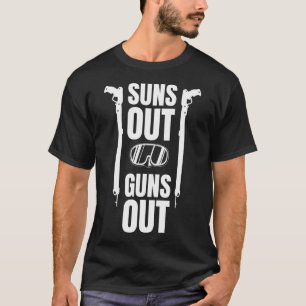 Suns Out Guns Out Speerfischen Druck Speerfisch Pr T-Shirt