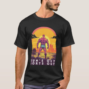 Sun's Out Jorts Jean Shorts Weightlift Gym T-Shirt