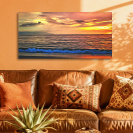 Sunset 1577 Art Canvas Print Leinwanddruck