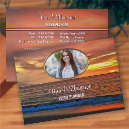 Sunset 1577 QR Code Visitenkarte