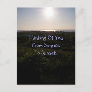 Sunset 1 Postkarte