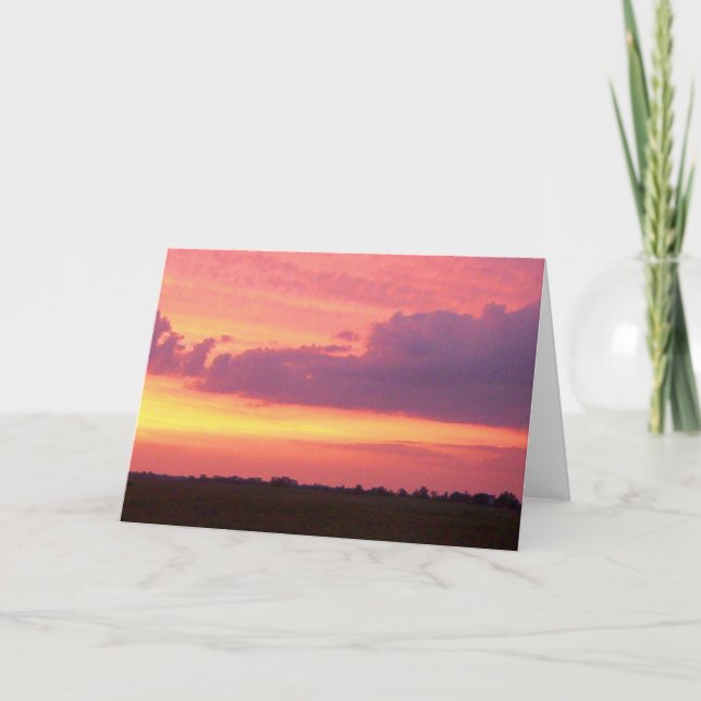 Sunset 2004 Foto von Mark Edward Westerfield. Karte (Vorderseite)