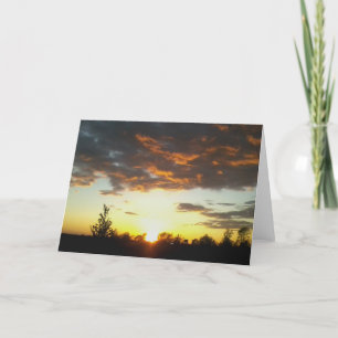 Sunset 3 Greeting Card ... Cell Phone Photo 2016 Karte