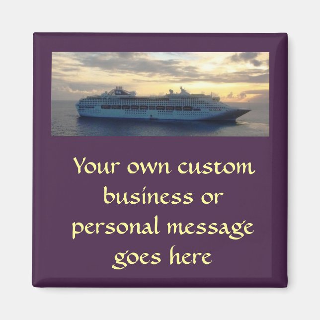 Sunset Abaft Cutom Magnet (Vorne)