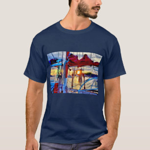 Sunset and Segelboote T - Shirt