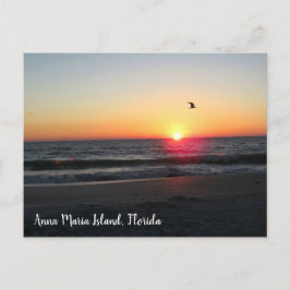 Sunset Anna Maria Island Florida Postkarte