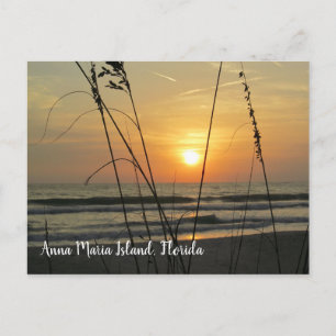 Sunset Anna Maria Island Florida Postkarte