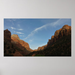 Sunset at Canyon Junction am Zion National Park Poster