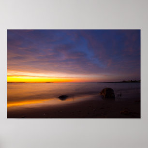 Sunset at Elk Rapids, Michigan Poster