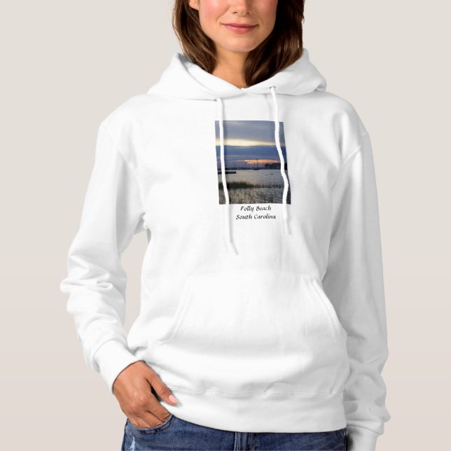 Sunset at Folly Harbour Hoodie (Vorderseite)