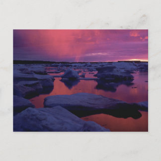 Sunset at Hudson Bay, Kanada Postkarte